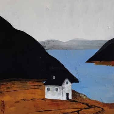 绘画 标题为“HOUSE ON THE LAKE” 由Lidia Zadeh Petrescu, 原创艺术品, 丙烯