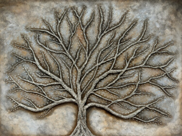 Grandeur Painting titled "Grandeur" by Mk Long, Original Artwork, Acrylic Mounted on Wood Stretcher frame