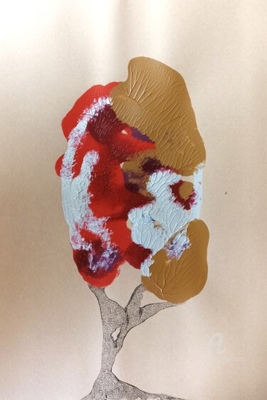 Drawing titled "L'élégant" by Jourcarmin, Original Artwork, Acrylic