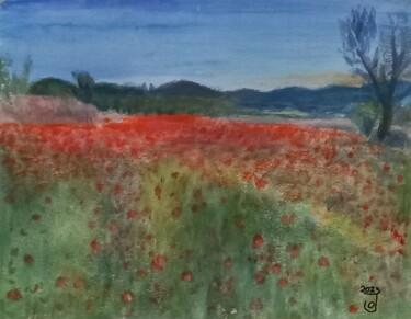 Pintura titulada "Síntesis Campo de a…" por Jose Oña Jurado, Obra de arte original, Oleo