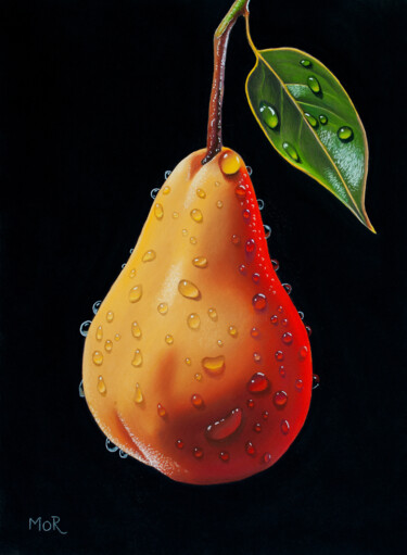绘画 标题为“Peardrops” 由Dietrich Moravec, 原创艺术品, 粉彩