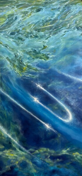 Painting titled "I see you depth." by Anna Evtushenko, Original Artwork, Oil