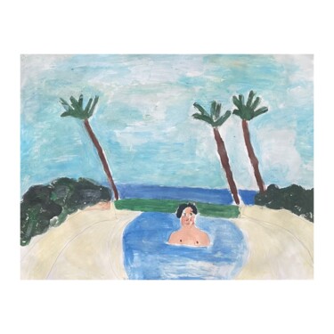 제목이 "Pool Painting by Ir…"인 미술작품 Irfan Ajvazi로, 원작, 아크릴