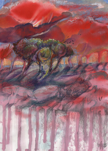 Painting titled "Between light and s…" by Maria Shedrina, Original Artwork, Acrylic