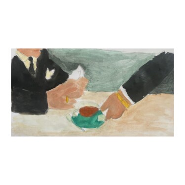 Painting titled "Dinner Painting" by Irfan Ajvazi, Original Artwork, Acrylic