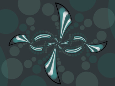 Digital Arts titled "Points espace temps" by Jimette, Original Artwork, 2D Digital Work
