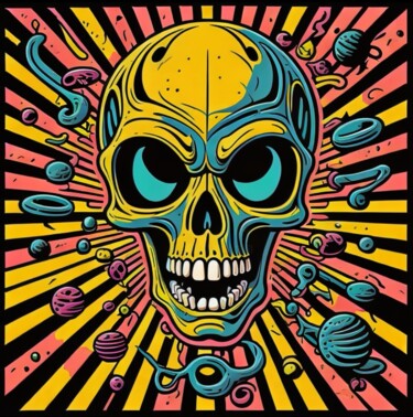 印花与版画 标题为“skullpop series #009” 由Skullvers3, 原创艺术品, 数字打印