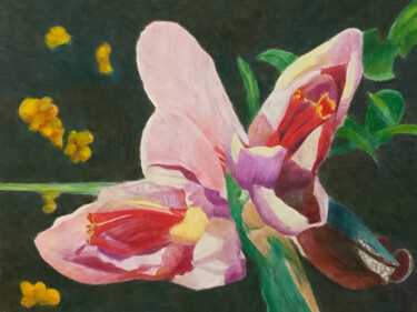 Peinture intitulée "ABSTRACTION SAFRANÉE" par Jacques Tafforeau, Œuvre d'art originale, Aquarelle