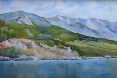Painting titled "Ai-Danil" by Galina Yarovikova, Original Artwork, Watercolor