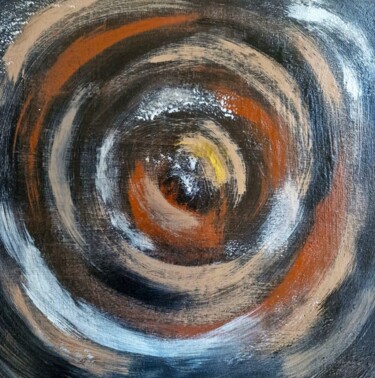 Peinture intitulée "Coffee with cinnamon" par Olena Yemelianova, Œuvre d'art originale, Acrylique