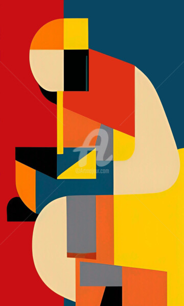 数字艺术 标题为“Color 6” 由Paco Fuente, 原创艺术品, 照片蒙太奇 安装在其他刚性面板上