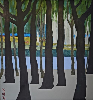 绘画 标题为“FOREST IN COLORS” 由Lidia Zadeh Petrescu, 原创艺术品, 丙烯