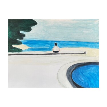 Painting titled "Calm" by Irfan Ajvazi, Original Artwork, Acrylic