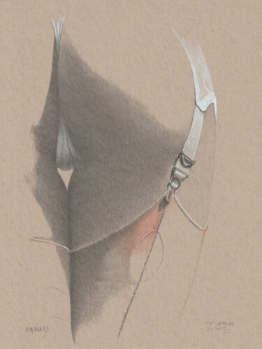 Dessin intitulée ""ANr.9 (0:39)"" par Walter Roos, Œuvre d'art originale, Crayon