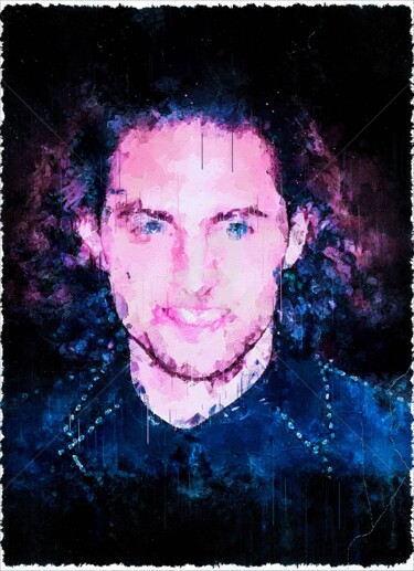Digitale Kunst getiteld "Adrien Rabiot 01" door Leonardo Lillian, Origineel Kunstwerk, Digitaal Schilderwerk