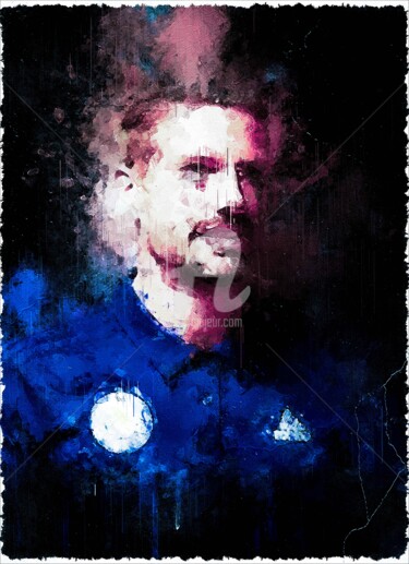 Digitale Kunst getiteld "Adrien Silva 01" door Leonardo Lillian, Origineel Kunstwerk, Digitaal Schilderwerk
