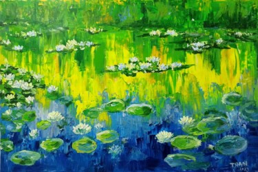 绘画 标题为“Water lily, Flower…” 由Anh  Tuan Le, 原创艺术品, 丙烯