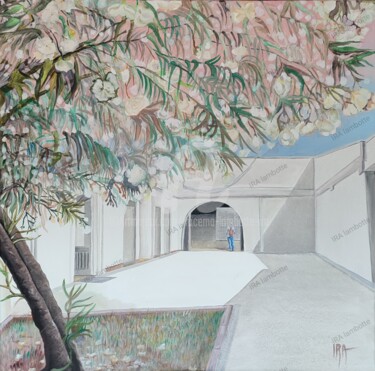 Le Laurier Peinture intitulée "Le Laurier" par Iracéma Lambotte (ira), Œuvre d'art originale, Huile Monté sur Châssis en bois