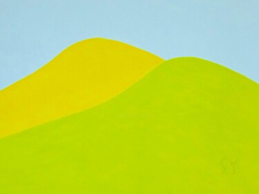 Schilderij getiteld "sunhill 8.23" door Ed Weyden, Origineel Kunstwerk, Acryl