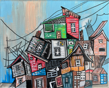 绘画 标题为“Unaffordable Housing” 由Nezabyvaemo, 原创艺术品, 丙烯