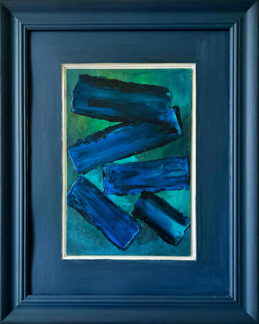 Pittura intitolato "Black Sea Number 917" da Marina Gorbachova, Opera d'arte originale, Olio Montato su Altro pannello rigido