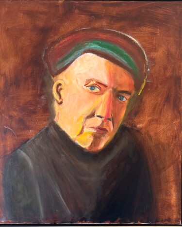 Zelfportret volgens principe Rembrandt Painting titled "Zelfportret volgens…" by Edart, Original Artwork, Oil
