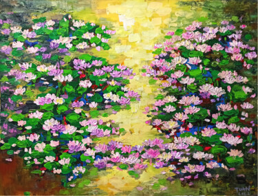 绘画 标题为“Water lily, Flower…” 由Anh  Tuan Le, 原创艺术品, 丙烯