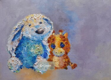 Painting titled "Big brother" by Miya Atk, Original Artwork, Oil