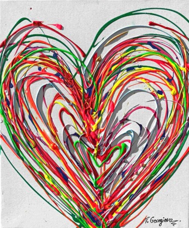Just Painting titled "Just" by Vanya Georgieva, Original Artwork, Acrylic Mounted on Wood Stretcher frame
