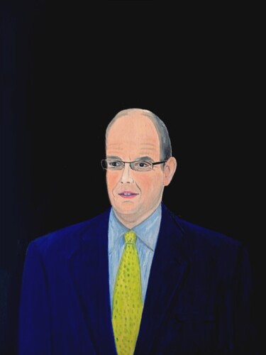 Peinture intitulée "Alberto de Mónaco" par Roser Solà, Œuvre d'art originale, Huile
