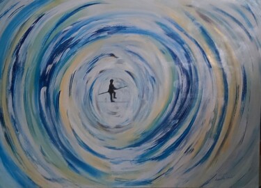 绘画 标题为“Funambolo” 由As'Art, 原创艺术品, 丙烯 安装在木质担架架上