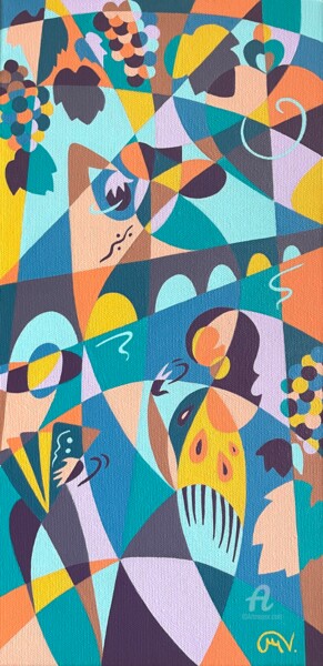 Rusgas III Peinture intitulée "Rusgas III" par Maguy Vaz (50nuancesdemarguerite), Œuvre d'art originale, Acrylique Monté sur Châssis en…