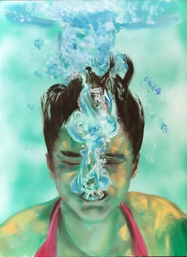 Peinture intitulée "Silent Scream" par Judy Rioux, Œuvre d'art originale, Huile