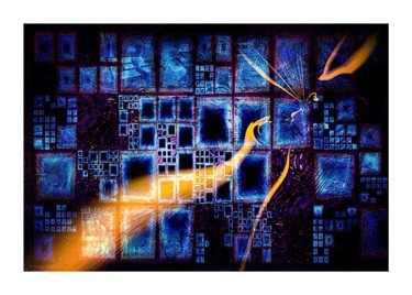 Arts numériques intitulée "AFRICATOWN" par Pix-Peinture Kabuki, Œuvre d'art originale