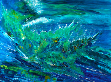 Eclats décume 119 Peinture intitulée "Eclats décume 119" par Joelle Kem Lika, Œuvre d'art originale, Acrylique Monté sur Châssis en bois