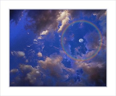 Arts numériques intitulée "CIEL D'AZUR" par Pix-Peinture Kabuki, Œuvre d'art originale