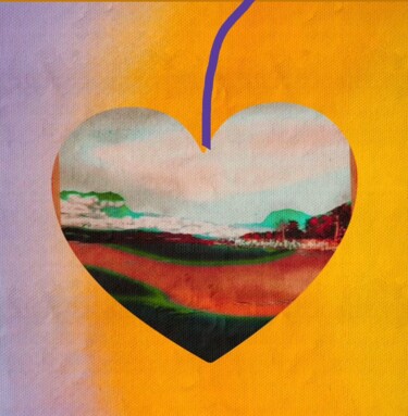 Arts numériques intitulée "Pomme" par Rossi Roberto, Œuvre d'art originale, Peinture numérique
