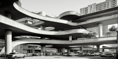 数字艺术 标题为“Parking04” 由Thapsus, 原创艺术品, AI生成的图像