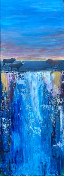 Terra d'salgados Peinture intitulée "Terra d'salgados" par Diogo Amaro, Œuvre d'art originale, Acrylique