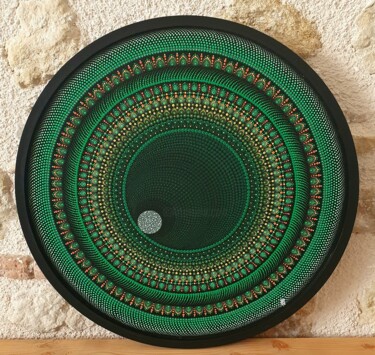 Schilderij getiteld "Manné" door Marion Gaubert, Origineel Kunstwerk, Acryl Gemonteerd op Karton