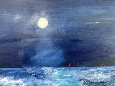 绘画 标题为“Sail Away into the…” 由Graeme Callaghan, 原创艺术品, 油 安装在木质担架架上