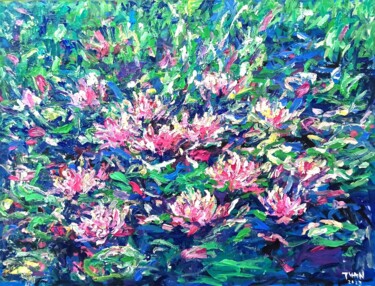 绘画 标题为“Water lily, flower…” 由Anh  Tuan Le, 原创艺术品, 丙烯