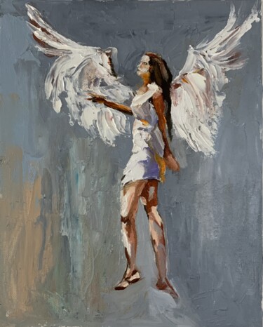 Angel. #13 绘画 标题为“Angel. #13” 由Vita Schagen, 原创艺术品, 油 安装在纸板上