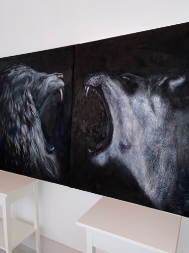 「Freedom」というタイトルの絵画 Aia Artistによって, オリジナルのアートワーク, オイル