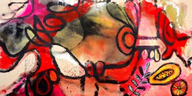 Strength your aura Peinture intitulée "Strength your aura" par Poonam Choudhary, Œuvre d'art originale, Acrylique