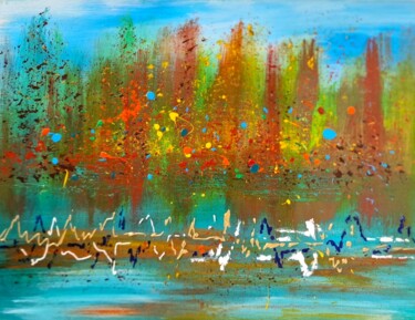 Painting titled "Mood # 1" by Olena Yemelianova, Original Artwork, Acrylic