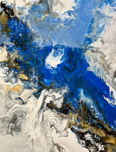 Pittura intitolato "Sapphire" da Iuliia Dobrovolskaia, Opera d'arte originale, Acrilico