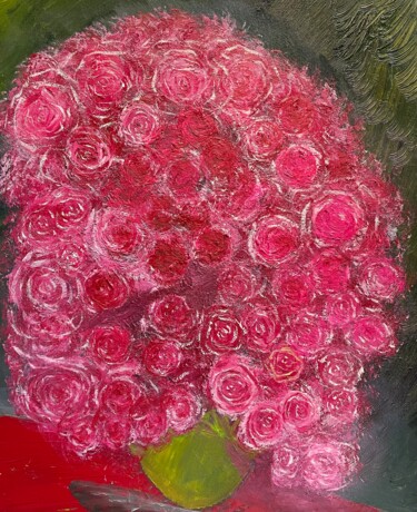 绘画 标题为“Roses for Mum” 由Graeme Callaghan, 原创艺术品, 油