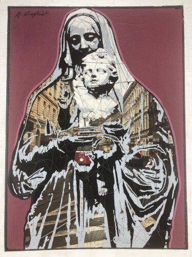 Peinture intitulée "18H21" par Raphaël André, Œuvre d'art originale, Acrylique