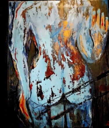 Painting titled "........you are not…" by Natasha Orlova, Original Artwork, Acrylic Mounted on Wood Stretcher frame